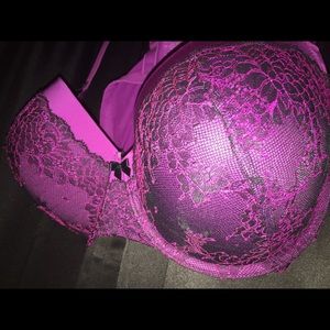 NWOT! Torrid Bra! Purple with Black Lace!